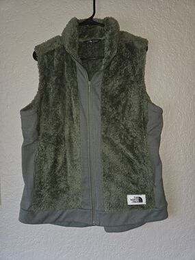 The North Face Olive Green Fleece Vest